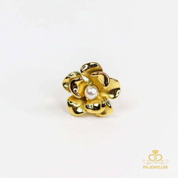 Floral Pearl 18k Gold Plated Earrings