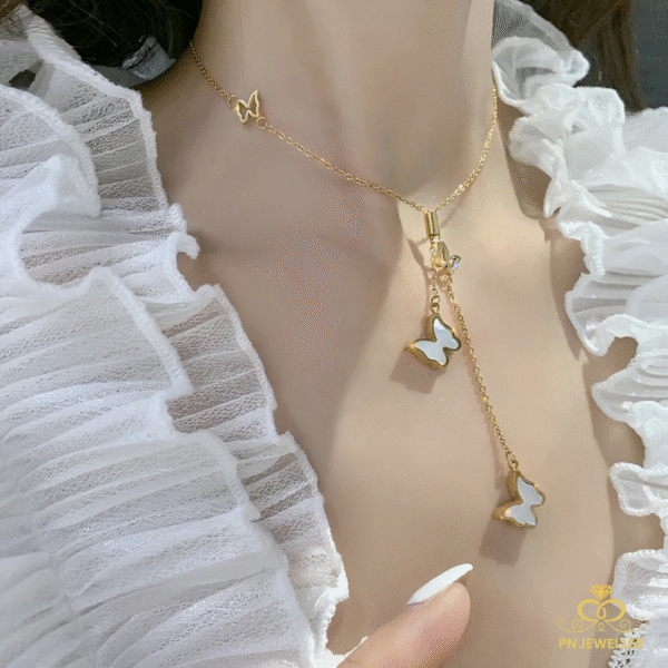Butterfly Necklace Pendant Simple and Fancy Jewellery